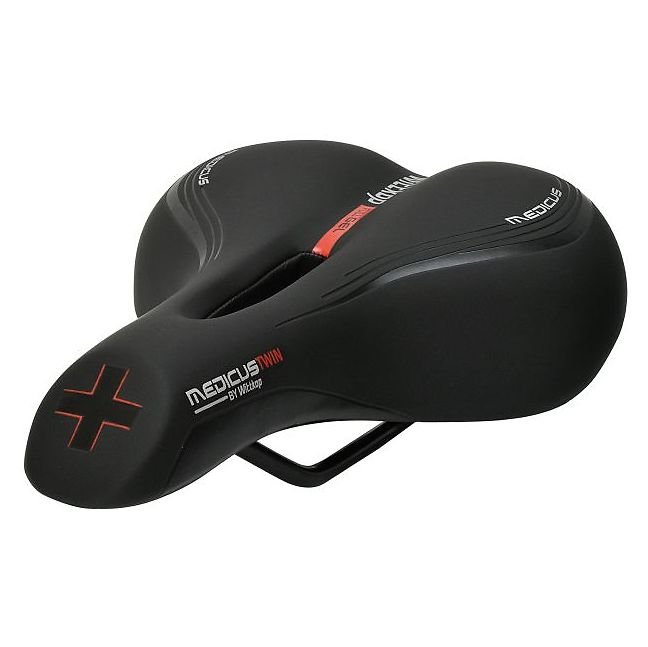 Selle Royal Siodełko Rowerowe Siodełko Büchel Damski Wittkop Twin Medikus 2.0 (Trekking) 51202, Czarna, One Size