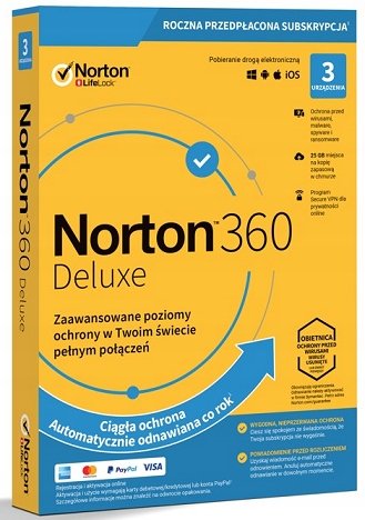 Program antywirusowy Norton 360 Deluxe 25GB 1 ROK