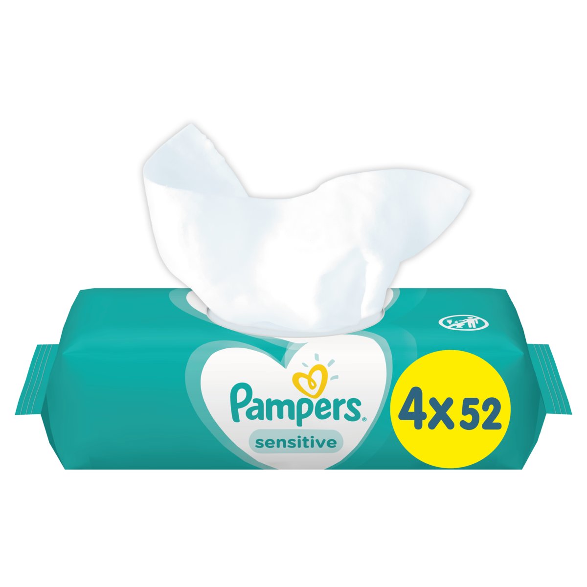 PAMPERS Chusteczki Sensitive 4x52szt 8001841062624