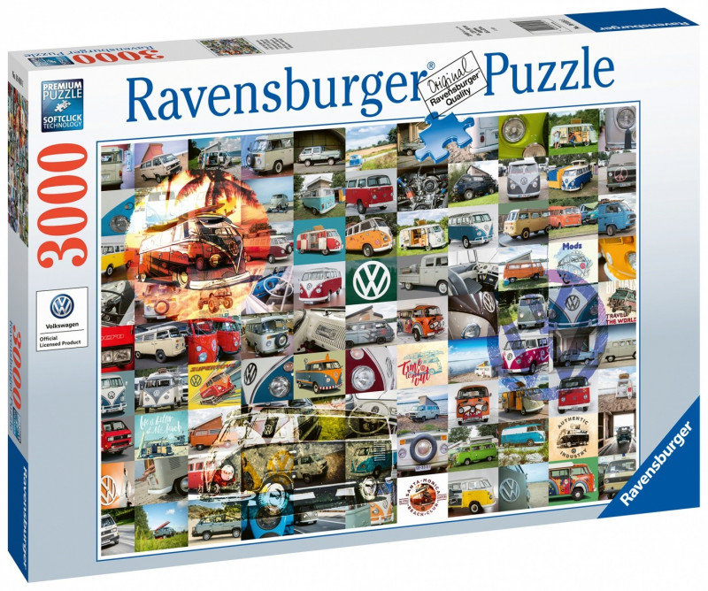 Ravensburger Puzzle 3000 elementów 99 Momentów Kampera VW 4005556160181