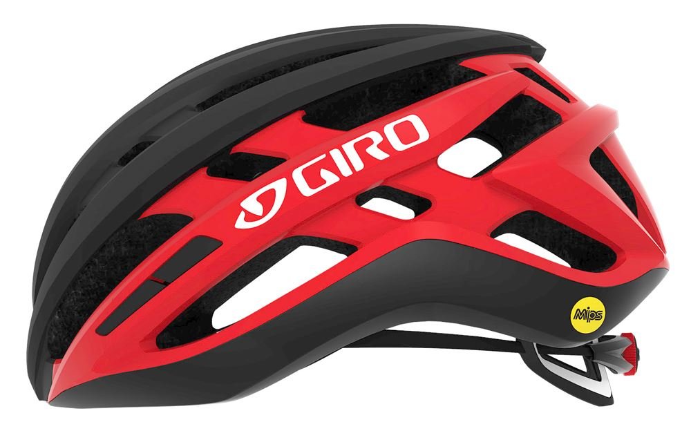 Giro, Kask szosowy, Agilis, czarno-czerwony mat, rozmiar M