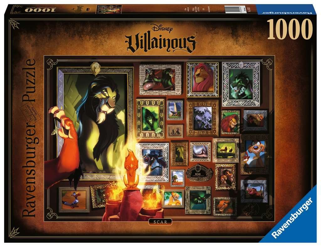 Ravensburger puzzle 2D Villainous. Skaza