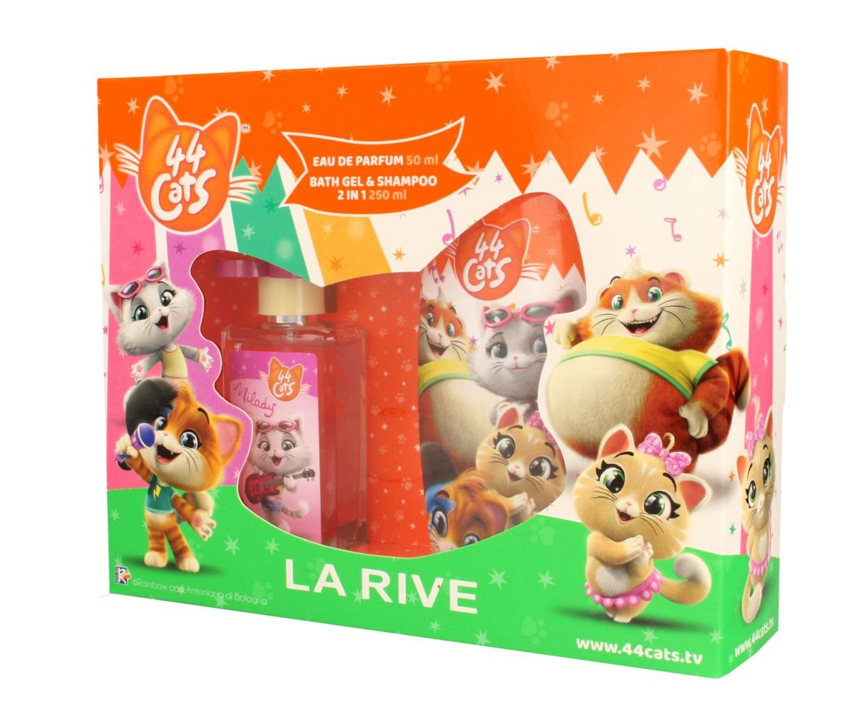 La Rive Disney 44 Cats Zestaw prezentowy (woda perfumowana 50ml+żel pod pr.2w1 250ml)