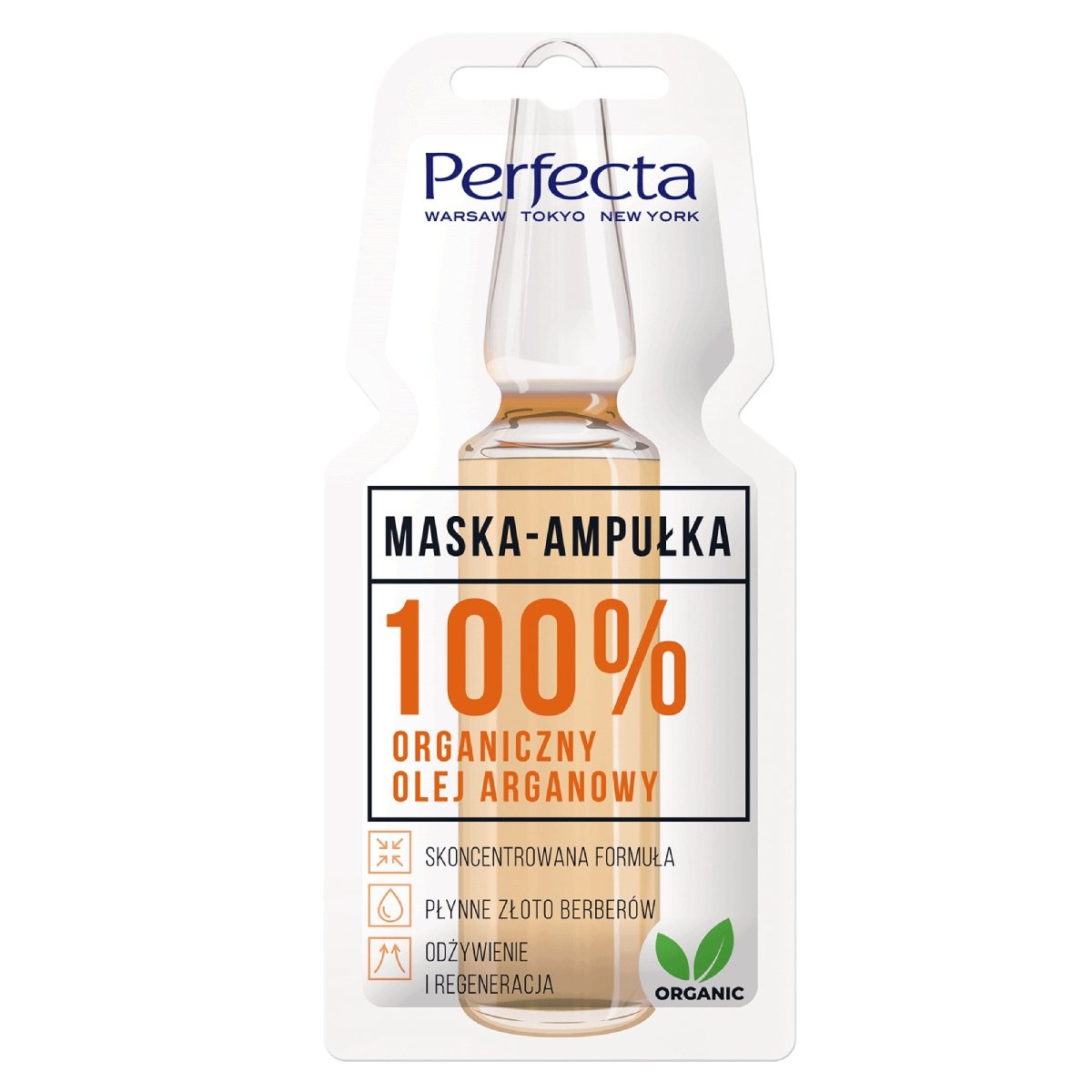 Perfecta Maska-ampułka 100% organiczny olej arganowy