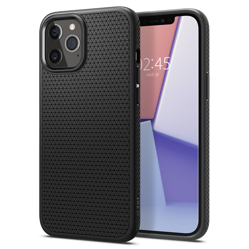 Spigen LIQUID AIR ETUI NA IPHONE 12/12 PRO MATTE BLACK 16755