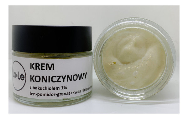 LA-LE LA-LE Krem Koniczynowy do twarzy przeciwzmarszczkowy  z Bakuchiolem 1% 60ml 21195