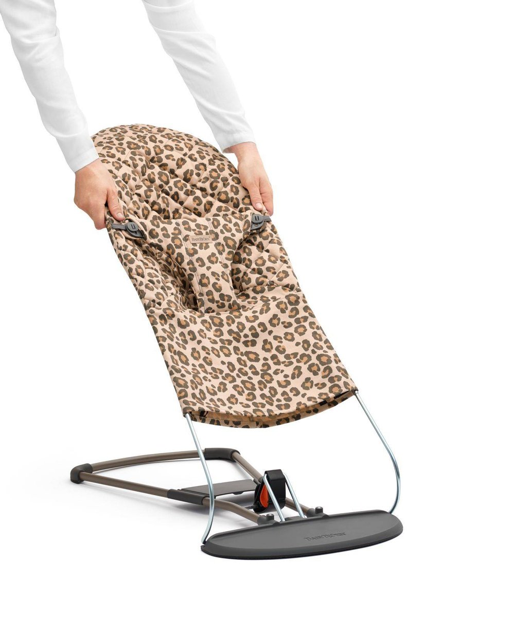 BABYBJORN poszycie do leżaczka Balance Bliss Beż/Leopard, Cotton scandinavian-baby-9387-0