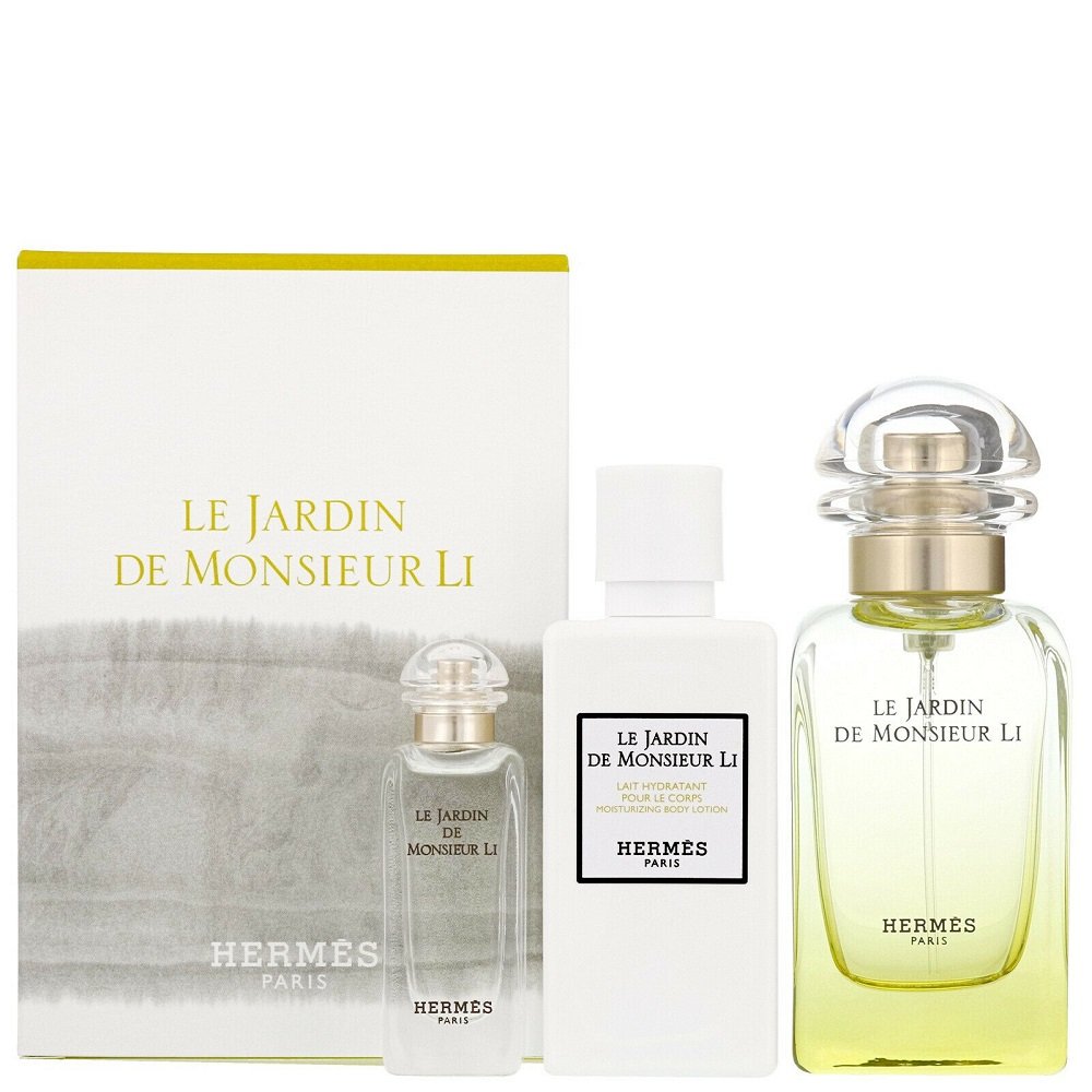 Hermes Le Jardin de Monsieur Li zestaw Edt 50 ml + Mleczko do ciała 40 ml + Edt 7,5 ml unisex