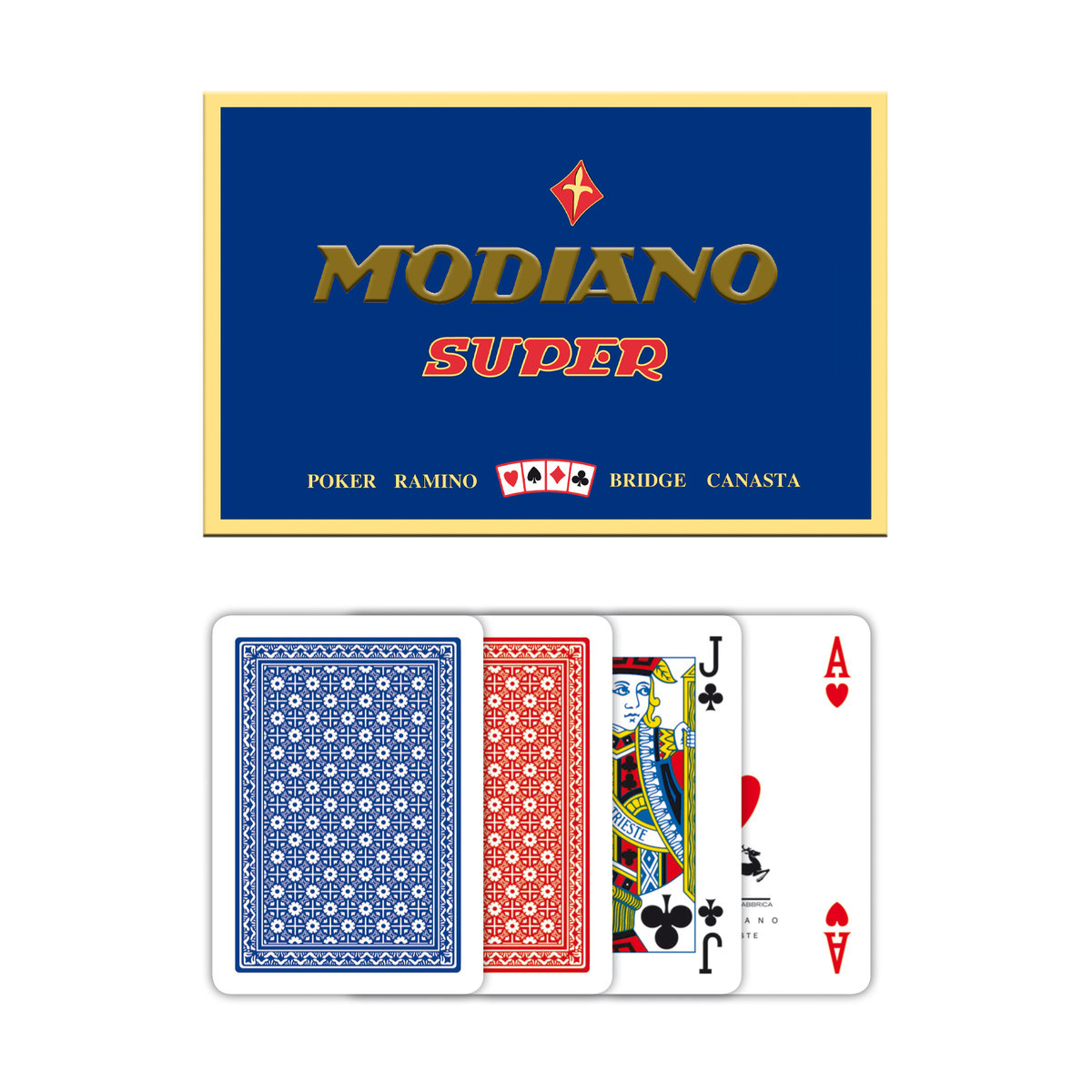 Modiano, karty Ramino Super Fior,i 2 talie