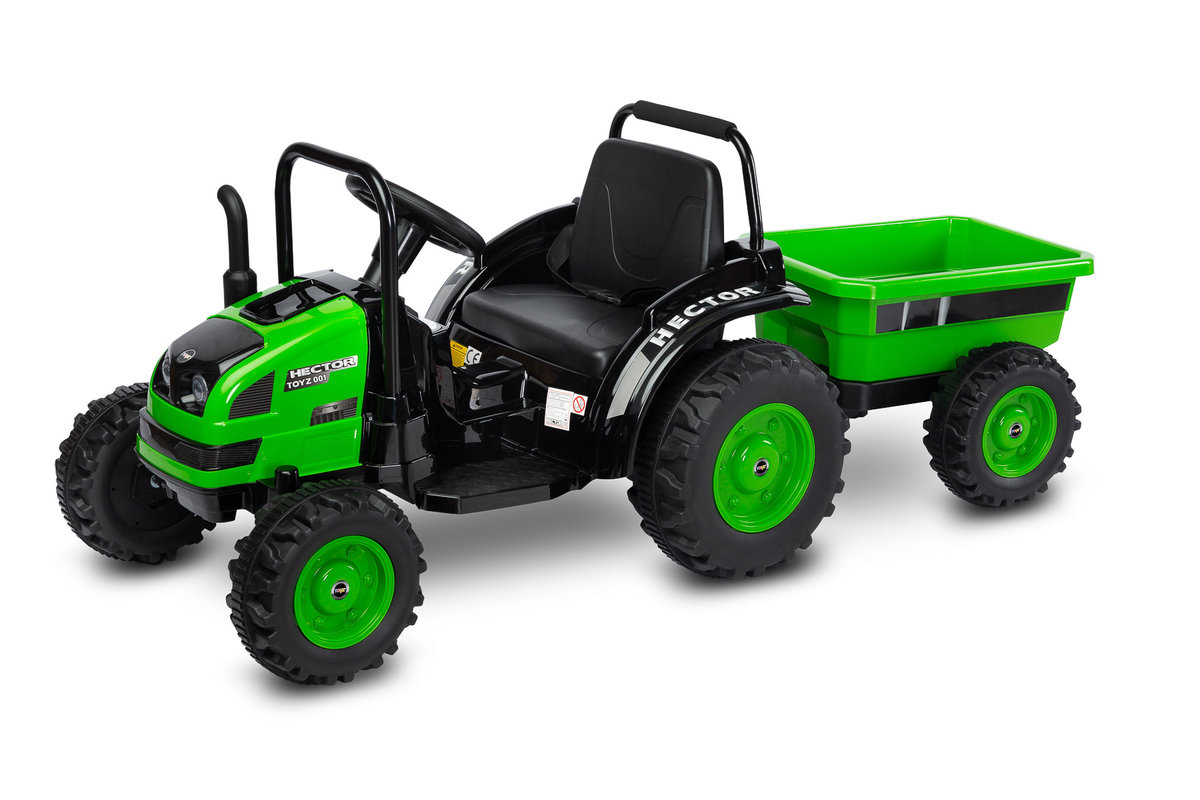 Toyz pojazd na aku. traktor hector green
