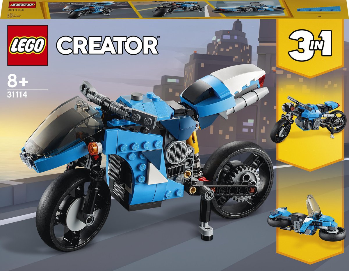 LEGO Creator 3w1 Supermotocykl 31114