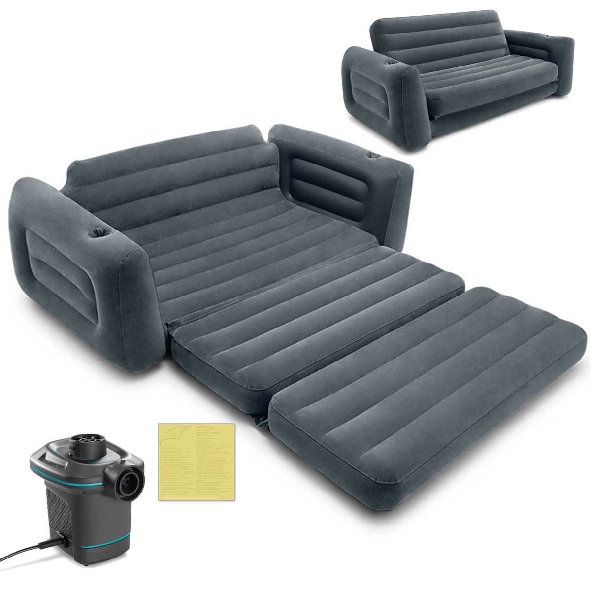 Intex Sofa dmuchana fotel rozkładany 2w1 66552 66552