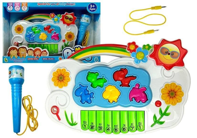 Lean Toys Pianinko Elektroniczne Kwiatki Połącz z telefonem