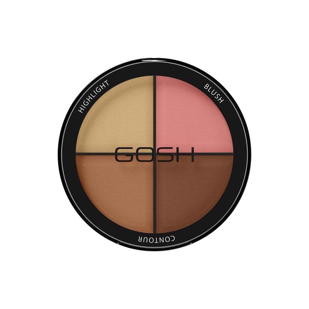 Gosh Gosh Contour''n Strobe Kit 4w1 paleta do konturowania 002 Medium 15 g 5711914088200