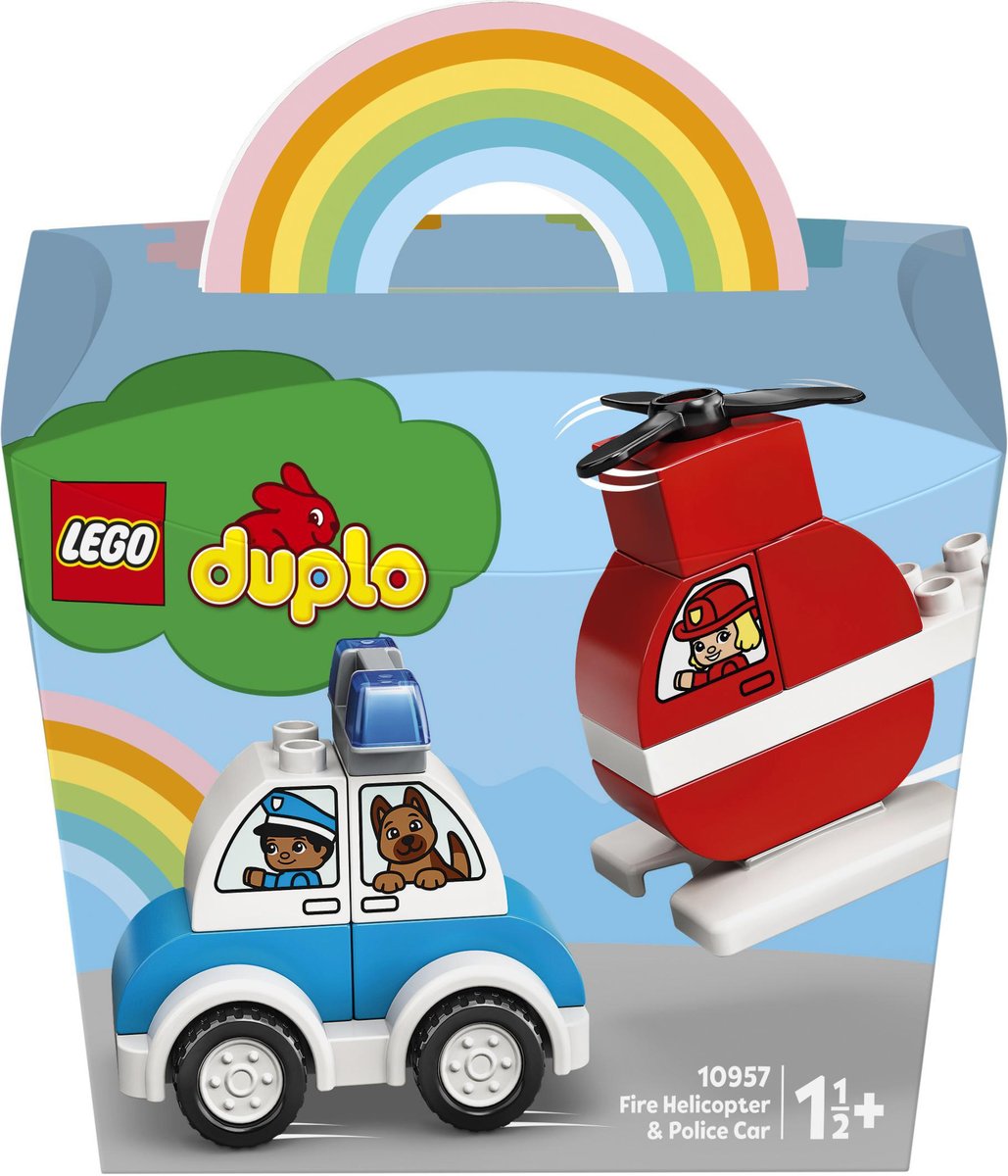 LEGO DUPLO Helikopter strażacki i radiowóz 10957