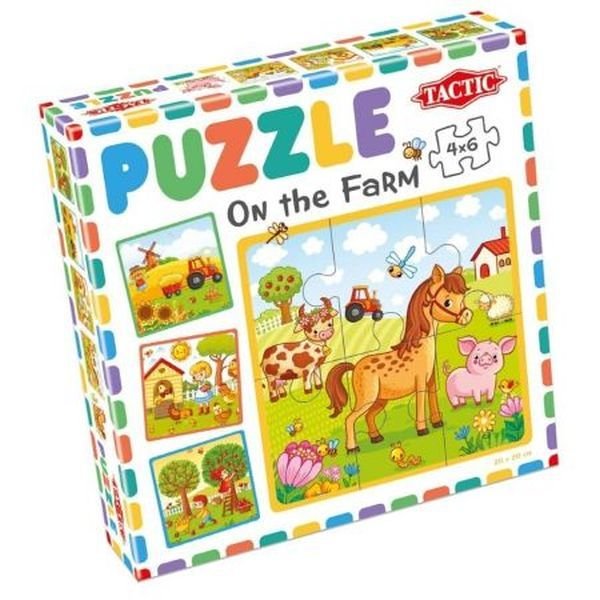 Tactic Moje pierwsze puzzle Farma 4x6el
