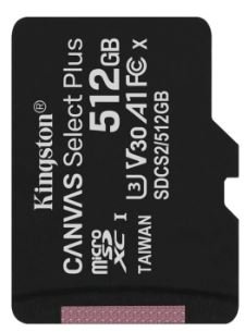 KINGSTON Canvas Select Plus, microSDXC, 512 GB + adapter SD