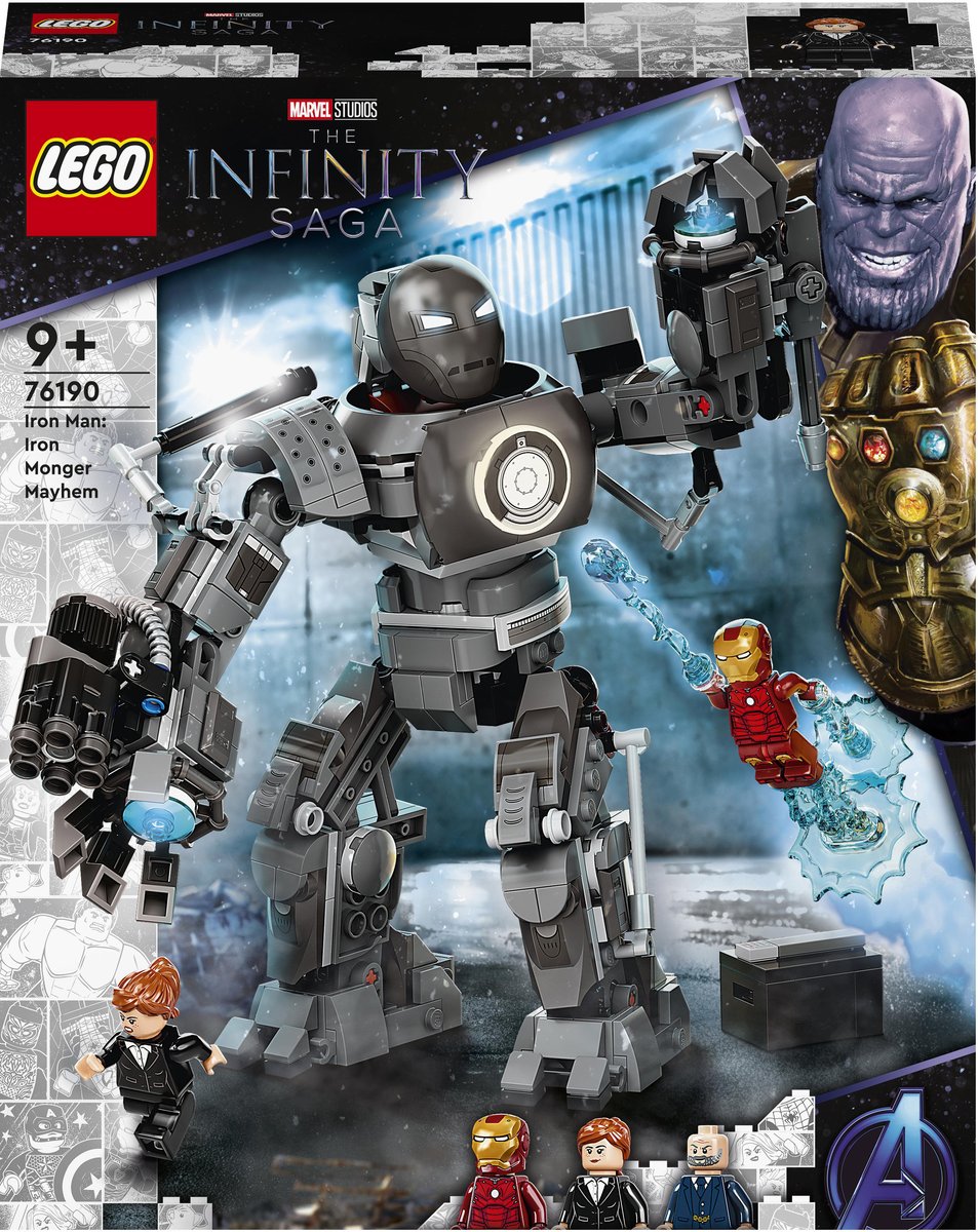 LEGO Super Heroes Iron Man zadyma z Iron Mongerem 76190