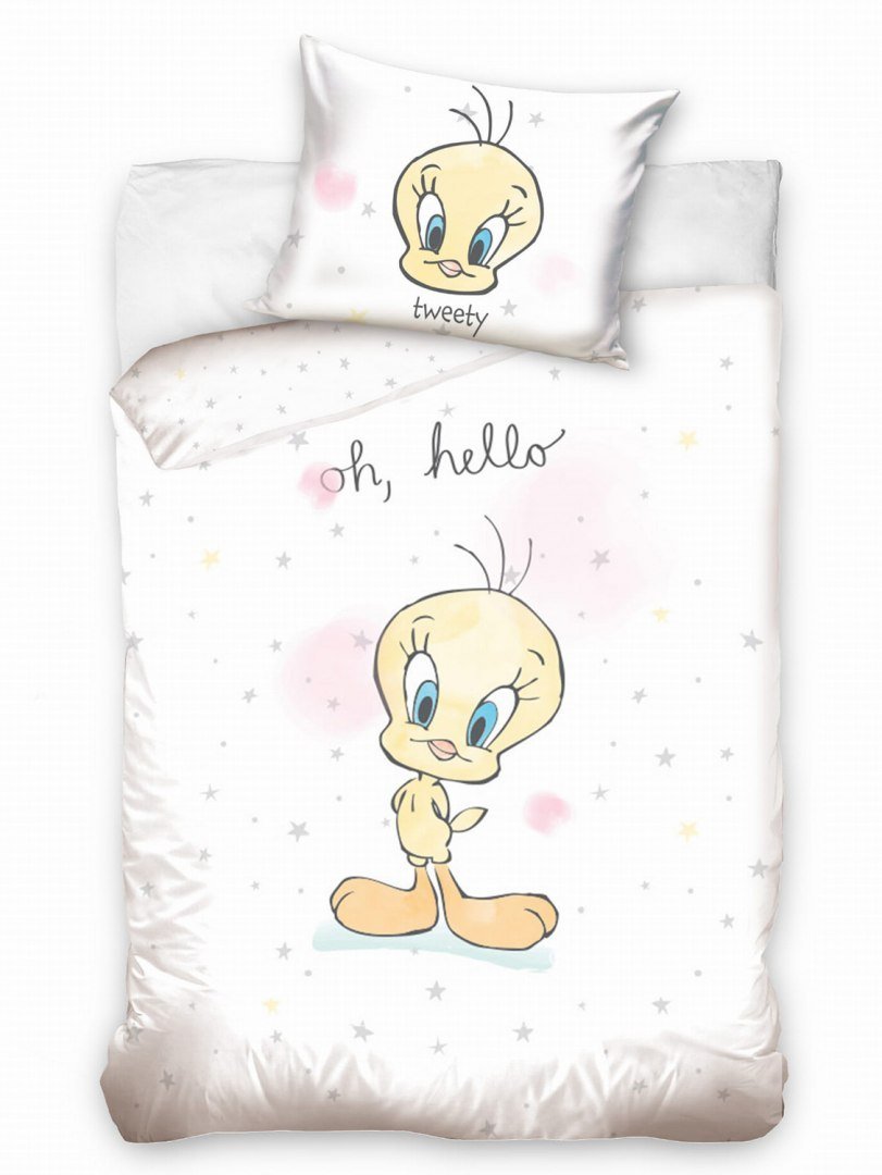 Carbotex Pościel do łóżeczka 100x135 Tweety zwariowane melodie BMM161002_20201212195756