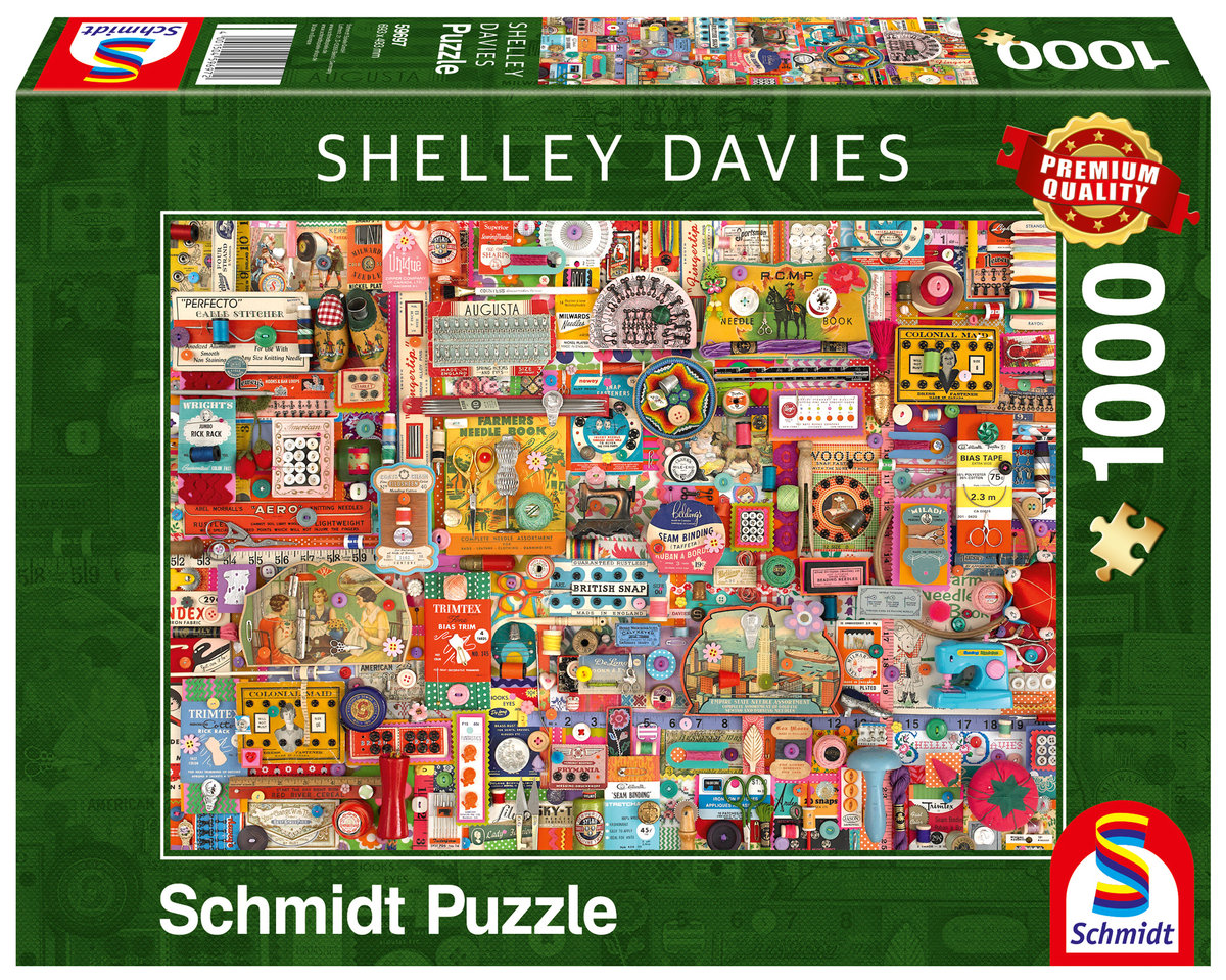 Schmidt Puzzle PQ 1000 Shelley Davies Akcesoria do szycia -