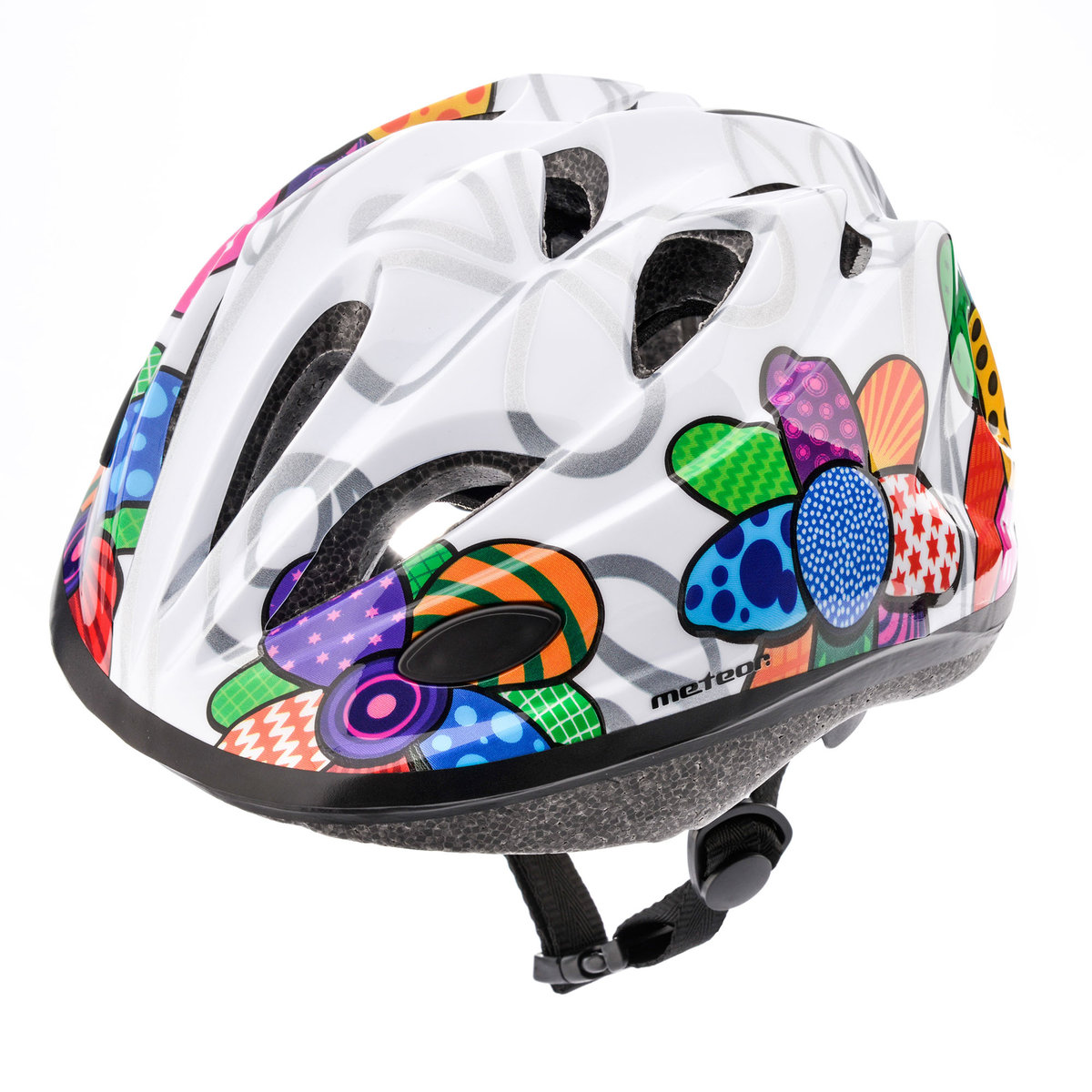 Meteor KASK ROWEROWY KS07 colourful flowers S# 48-52 24823-1487