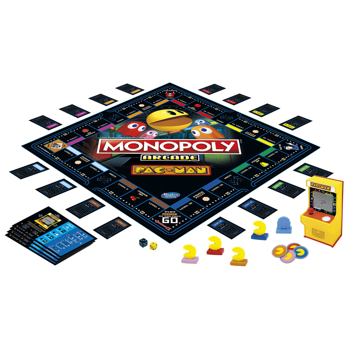 Zdjęcia - Gra planszowa Hasbro Gra Monopoly Arcade Pacman E7030 