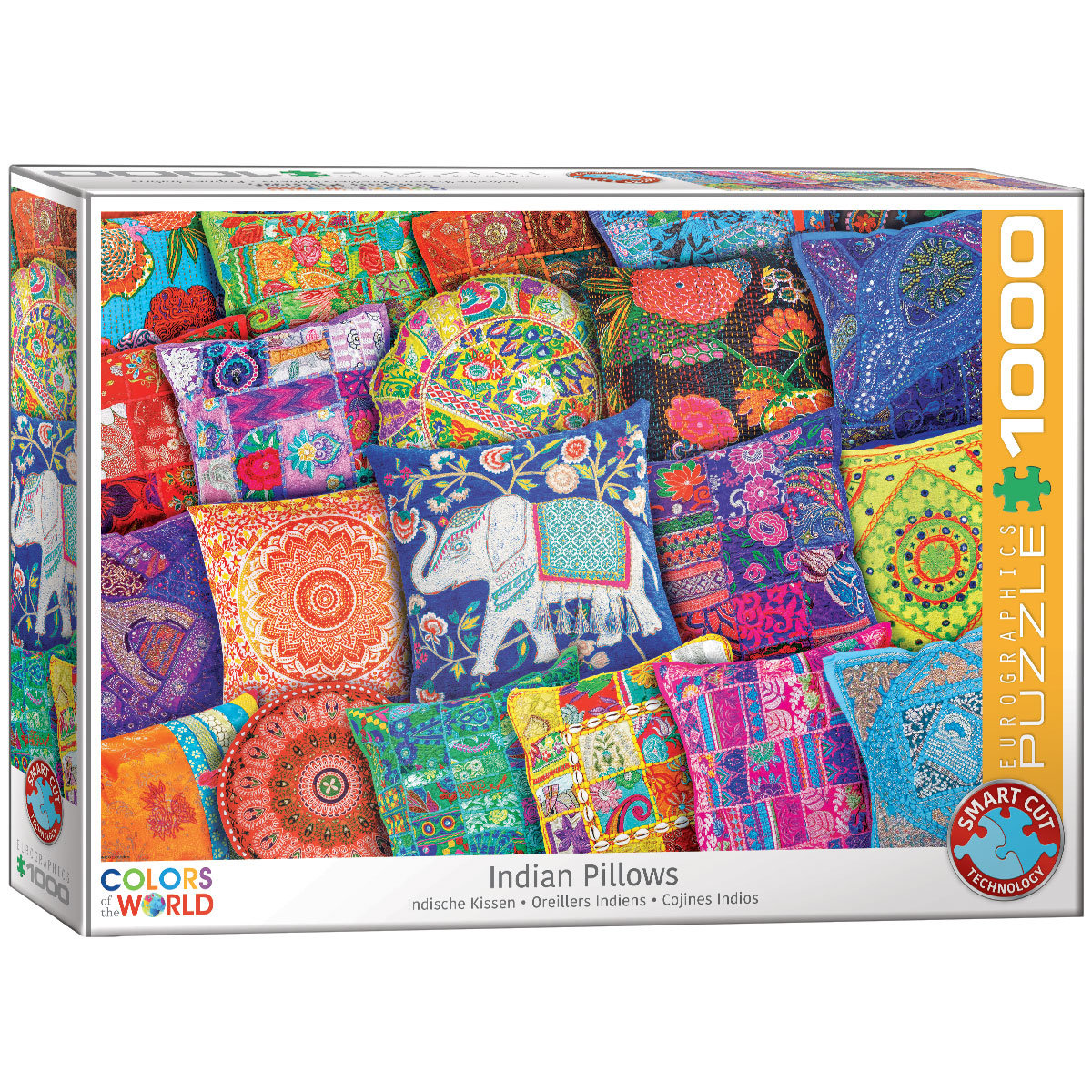 Eurographics Puzzle 1000 Poduszki indyjskie 6000-5470
