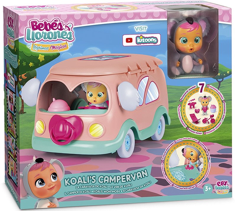 IMC Toys Cry Babies Magic Tears Kamper Koali