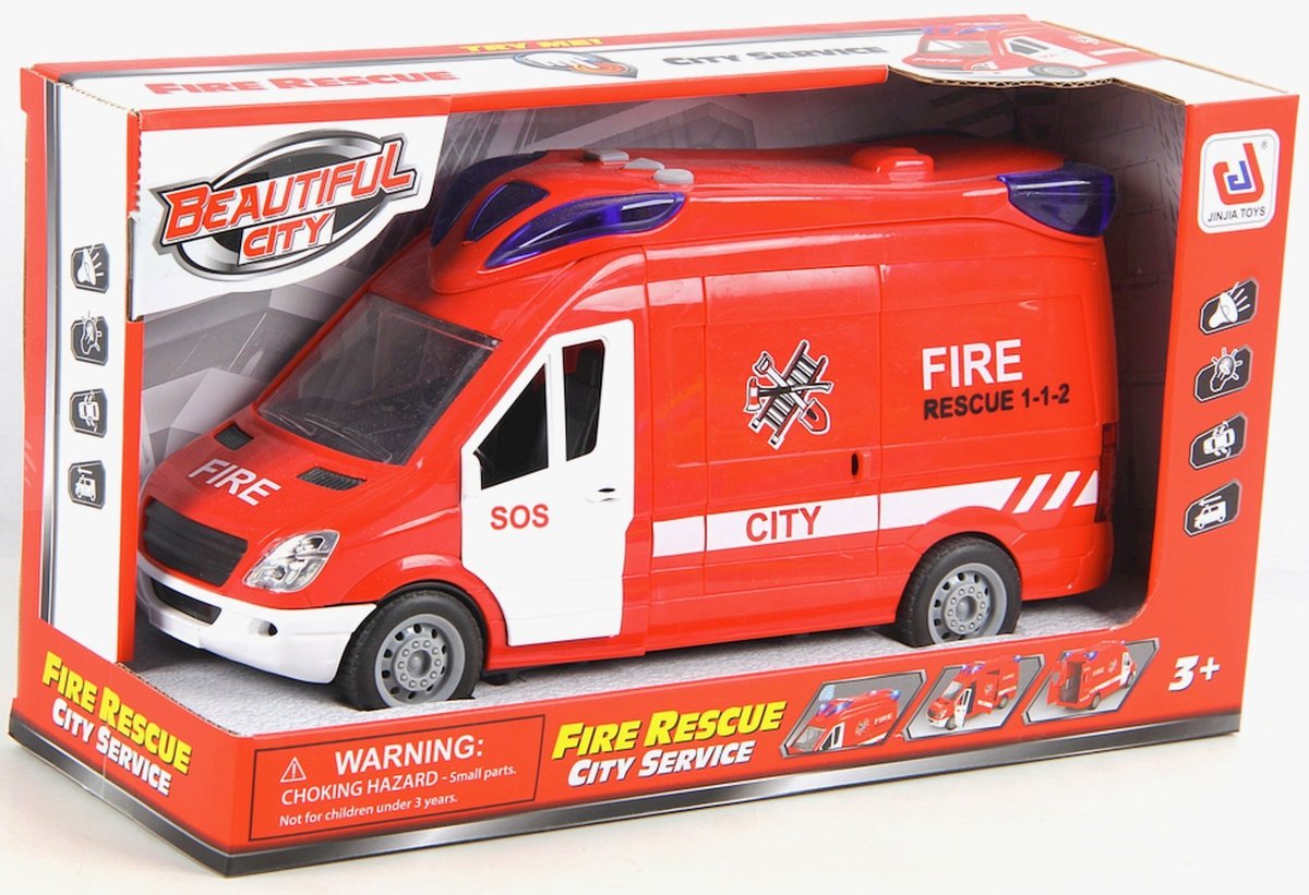 Smily AUTO STRAŻ POŻARNA Z NAPĘDEM 1/24 666-11P AN09