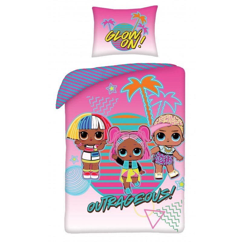 Halantex, LOL Surprise, Pościel dziecięca, bawełniana, 140x200 cm
