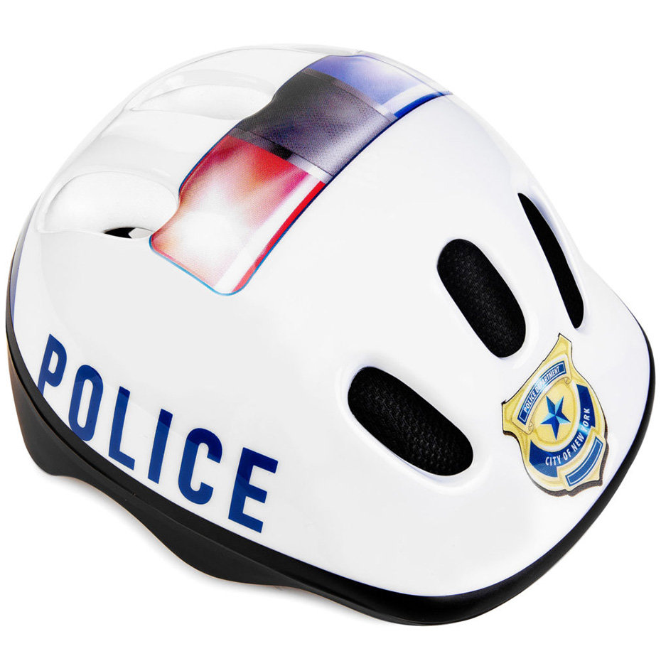 Фото - Шолом велосипедний Spokey Kask rowerowy  Police Jr 927857  (kolor Biały)