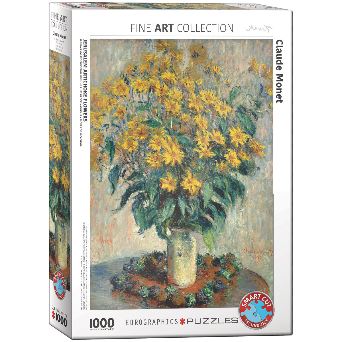 Eurographics Puzzle 1000 Jerusalem Artichoke Flowers Claude Monet 6000-0319 -