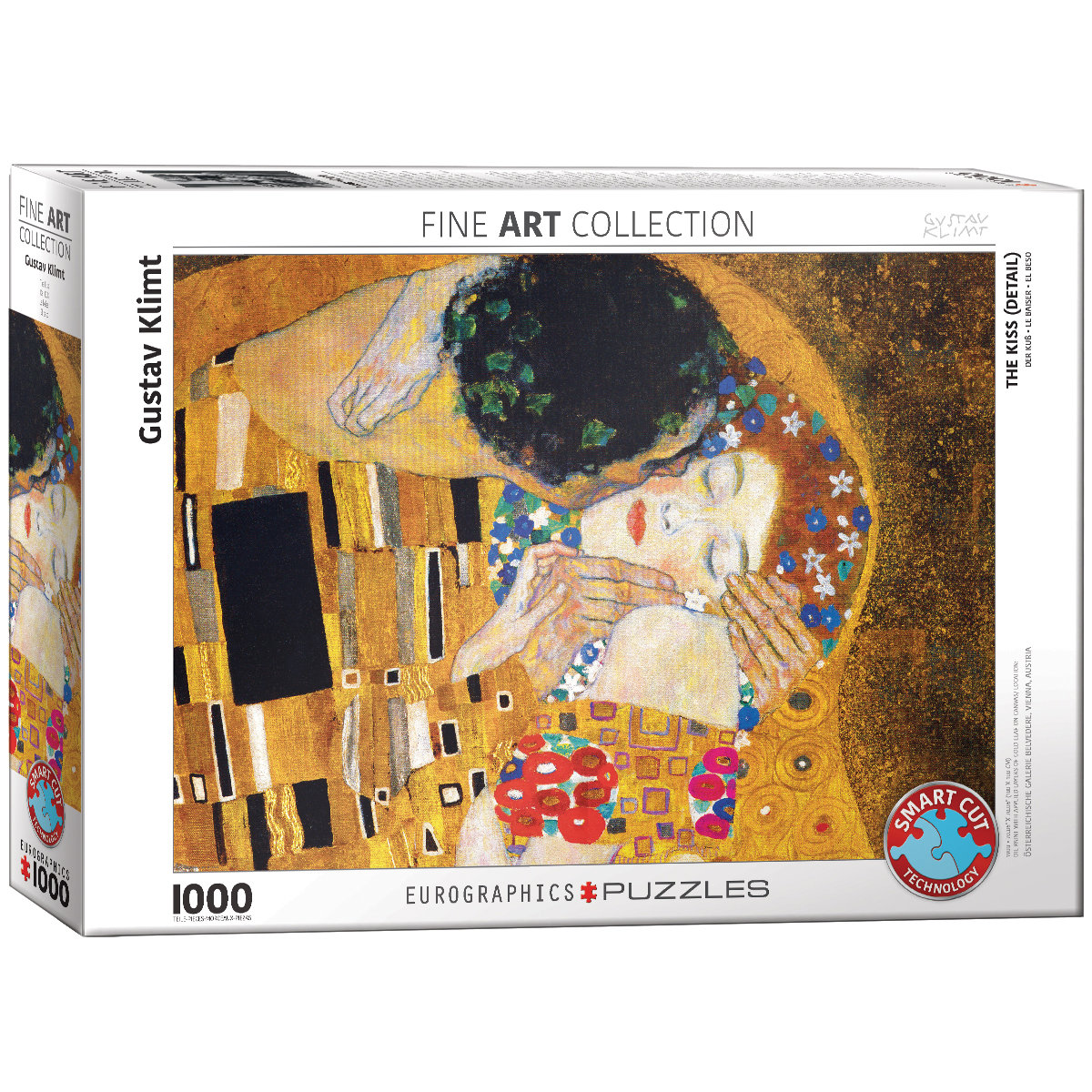 Eurographics Puzzle 1000 The Kiss (Detail) 6000-0142 -