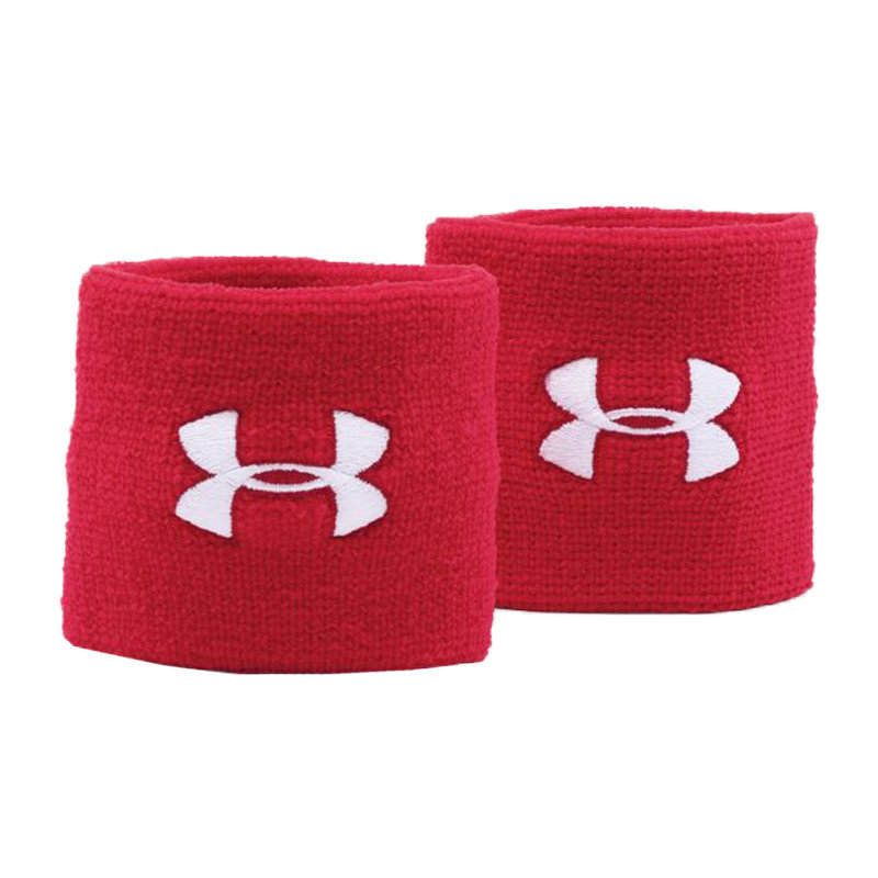 Under Armour, Frotki na nadgarstek, Performance Wristbands 600, czerwone