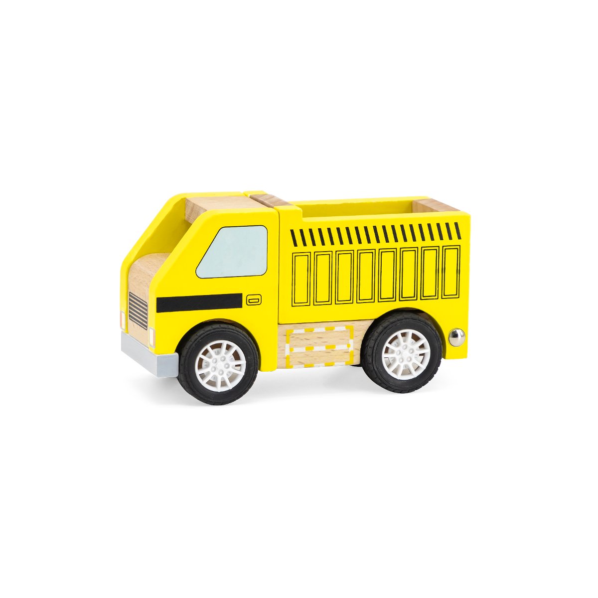 VIGA Toys Drewniana Żółta Ciężarówka Wywrotka 44515