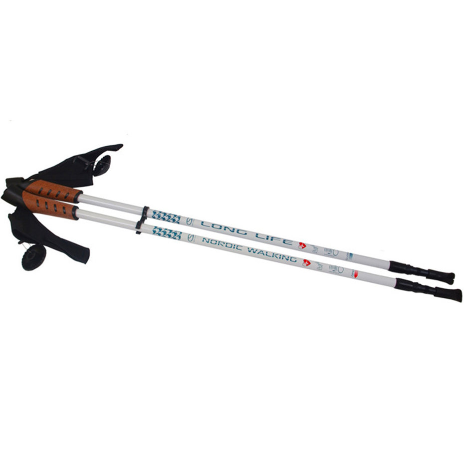 Smj Sport dla dorosłych Telescoping Light White kijki trekkingowe, Nordic Walking Poles Long Life biały, One Size 5900741925028