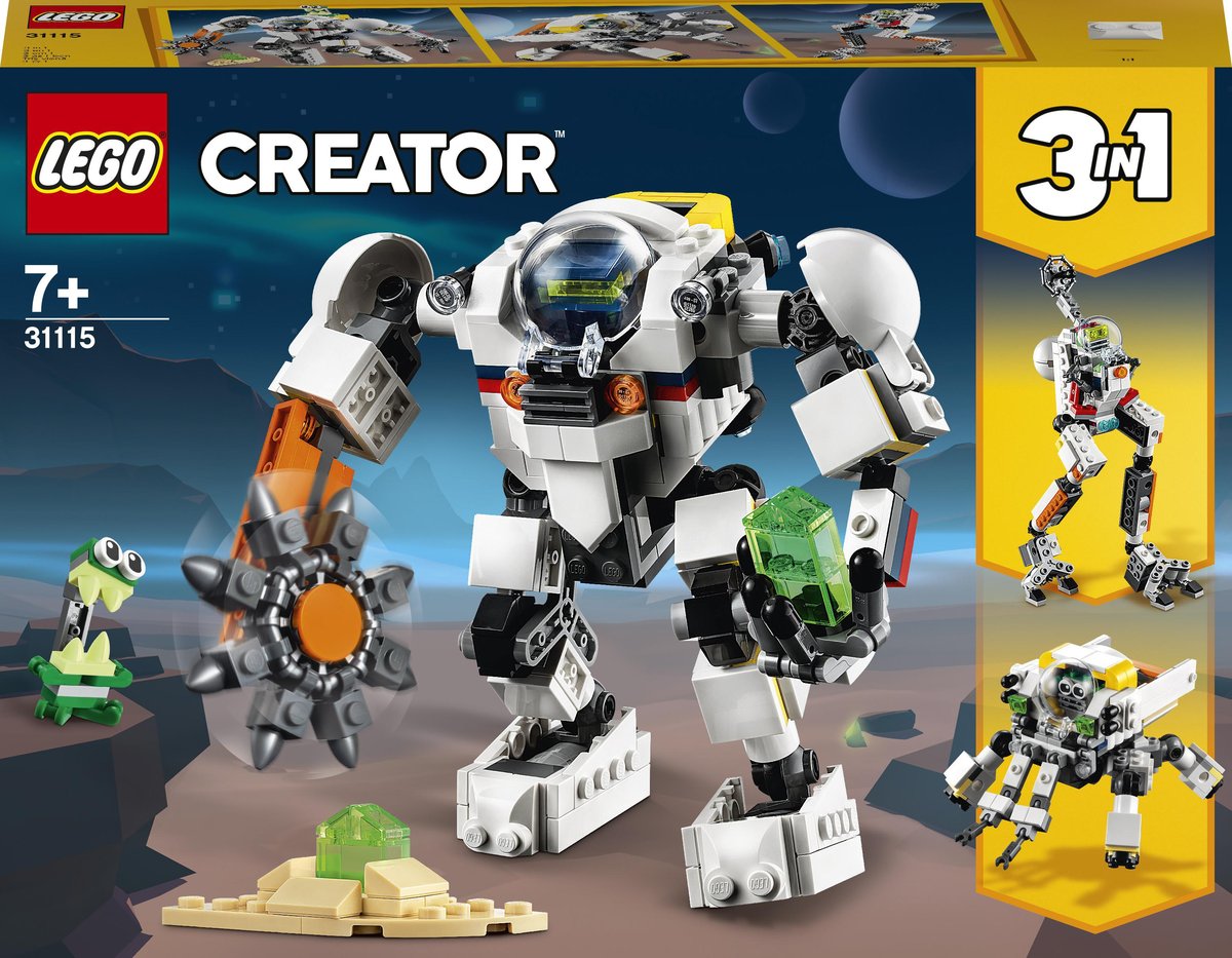 LEGO Creator 3w1 Kosmiczny robot górniczy 31115