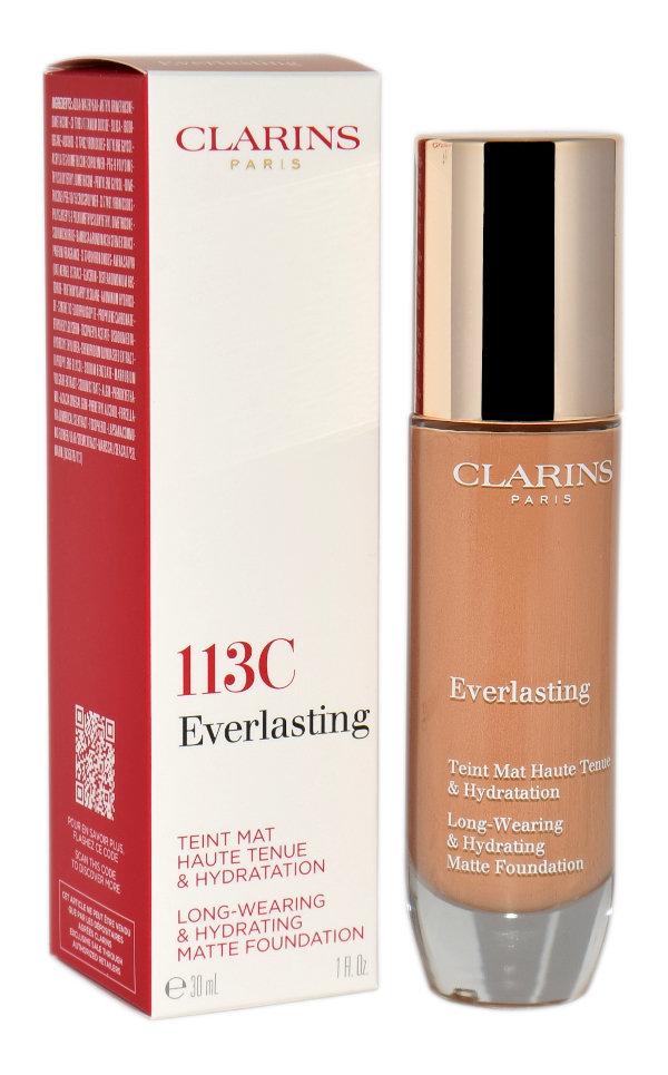 Clarins, Everlasting Foundation, podkład do twarzy 113C Chestnut, 30 ml