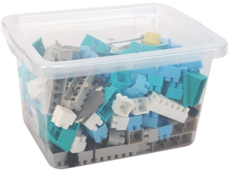TPK1 DUŻE PLASTIKOWE KLOCKI W POJEMNIKU 200 EL PASTELOWE KOLORY 2822-312