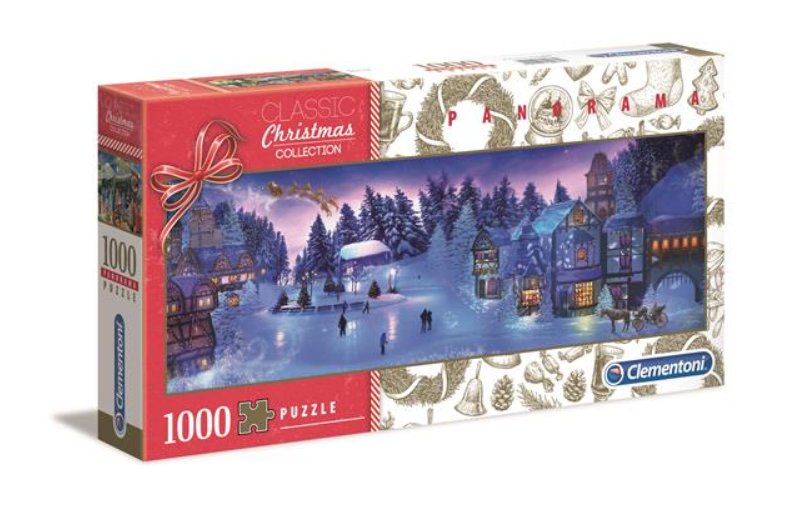 Clementoni Puzzle 1000 elementów. Panorama. Świąteczny sen