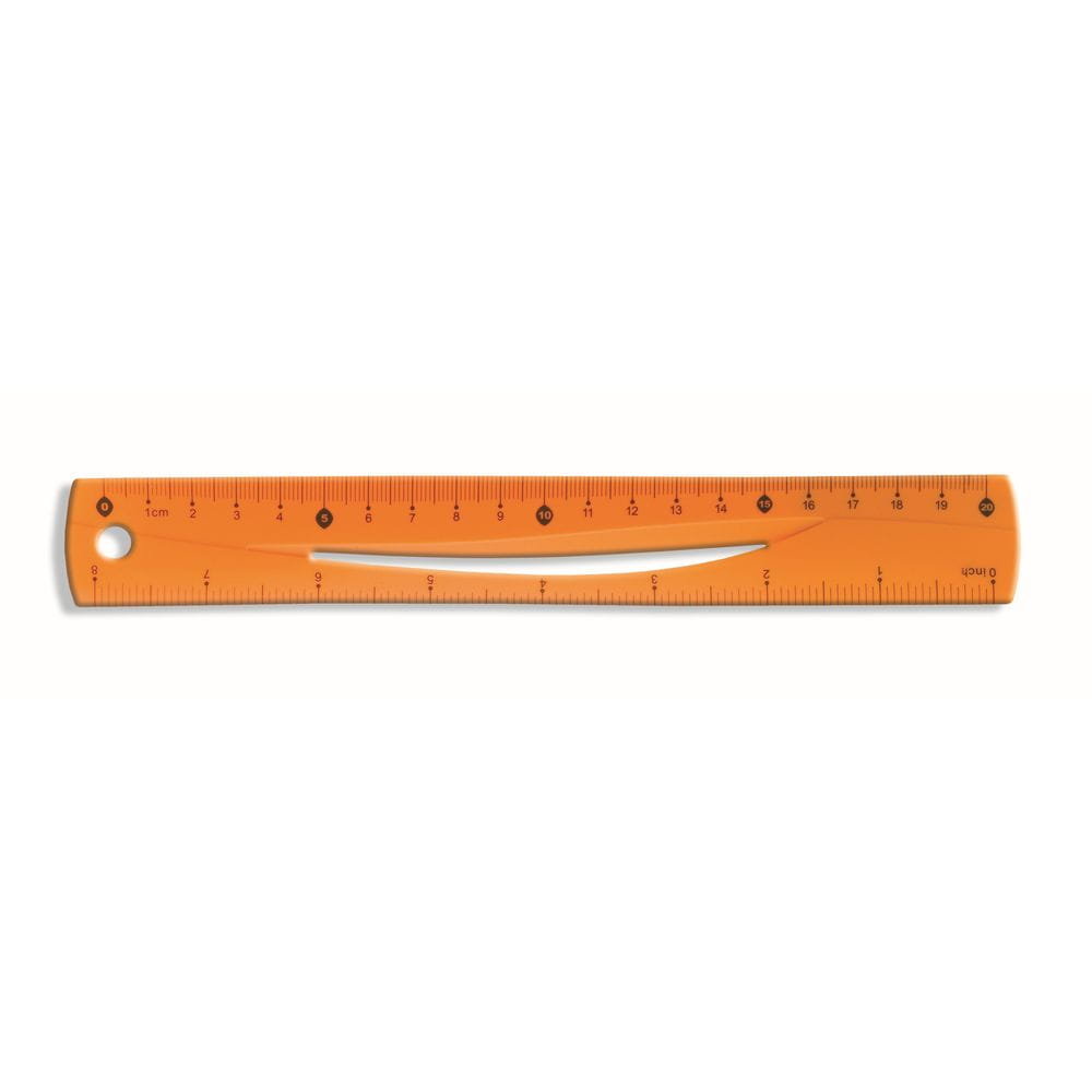 TETIS LINIJKA elastyczna 20cm pomarańczowa BL020PB