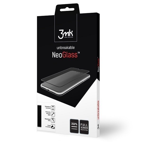 3MK Szkło ochronne kompozytowe NeoGlass iPhone X, Xs, czarne 5903108205917