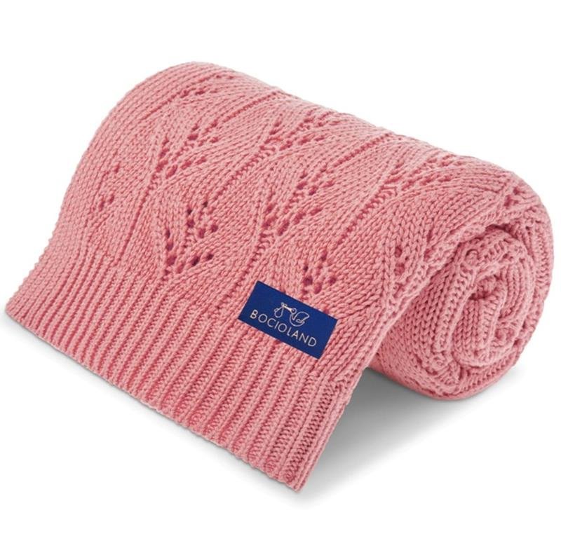 Bocioland kocyk bambusowo-bawełniany Milano 80/100 coral