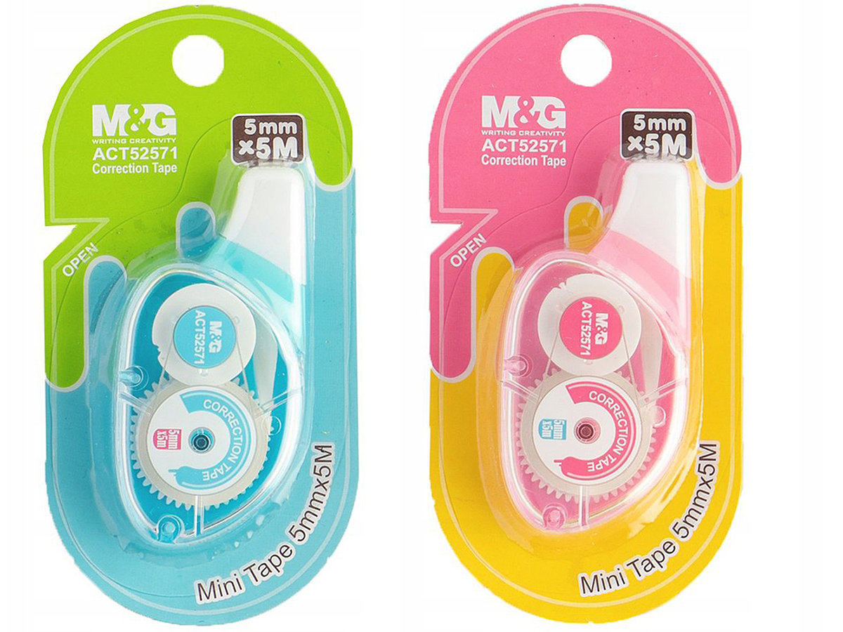 M&G Korektor w taśmie Mini 5m/5mm mix wzorów