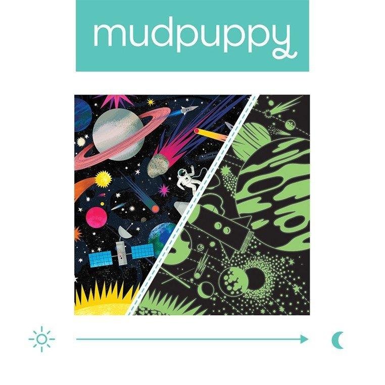 Mudpuppy Puzzle świecące w ciemności 500 elementów. Kosmos