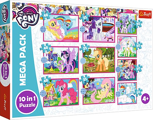 Trefl Puzzle 10w1 Niezwykłe kucyki My Little Pony 90380