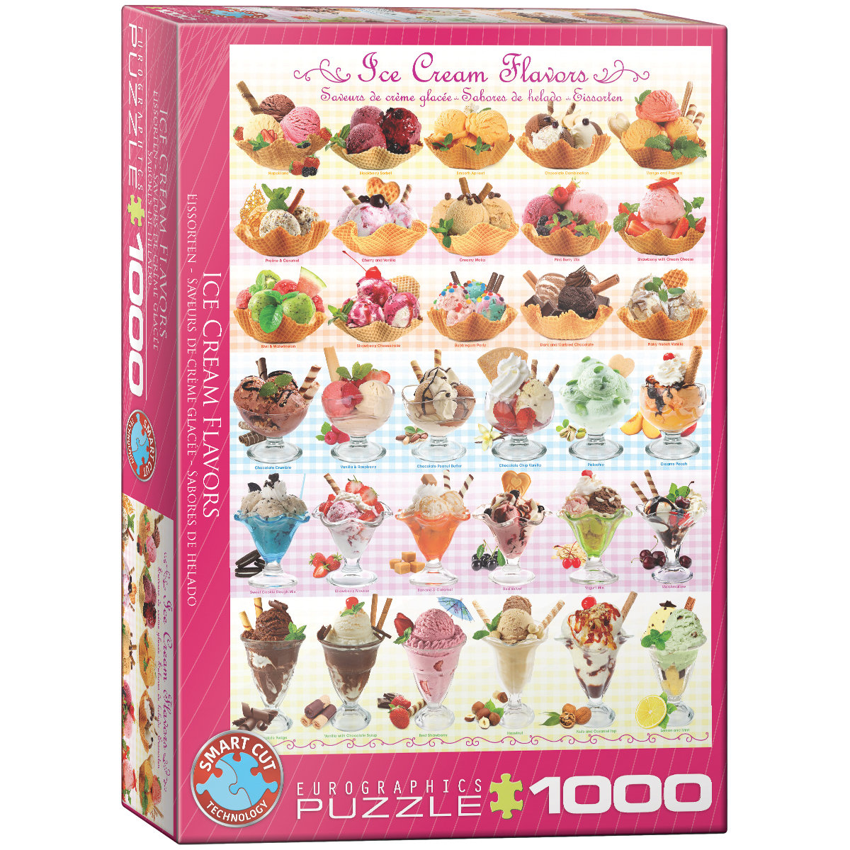Eurographics Puzzle 1000 Ice Cream Flavours 6000-0590 -
