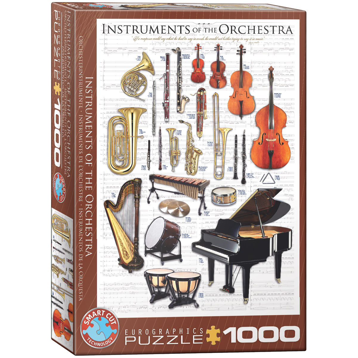 Eurographics Puzzle 1000 Instruments of the Orchestra 6000-1410 -