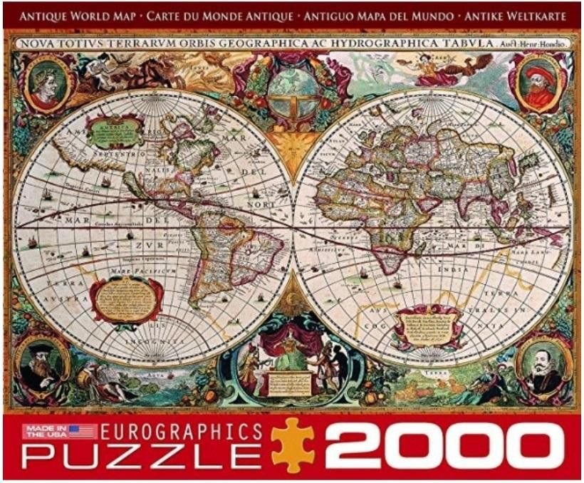 Eurographics Antique World Map 2000pc Puzzle (Other)
