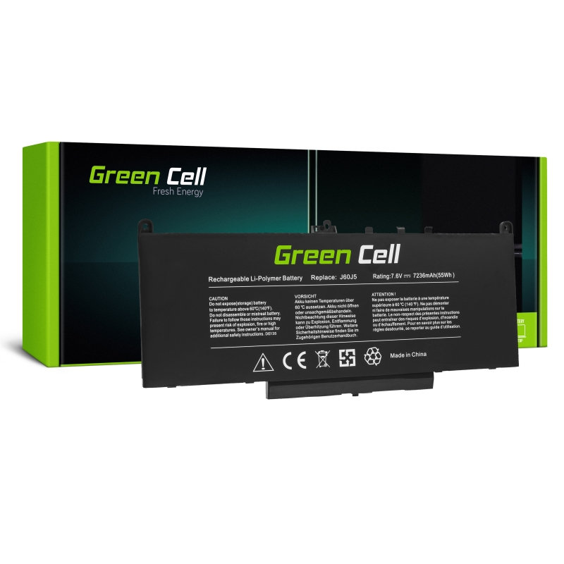 Green Cell Bateria Bateria J60J5 do Dell Latitude E7270 E7470 DE135